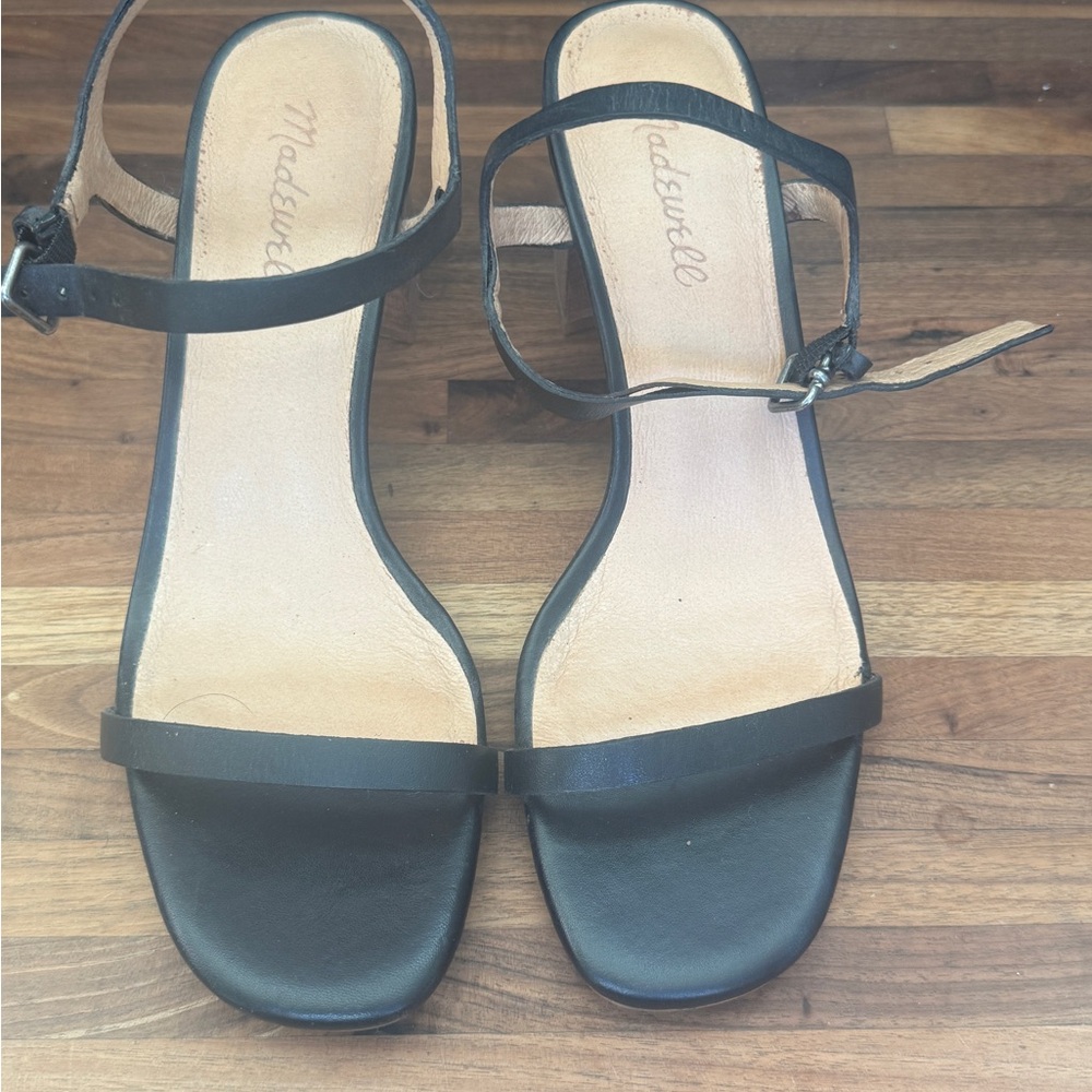 Madewell Black Minimalist Sandals